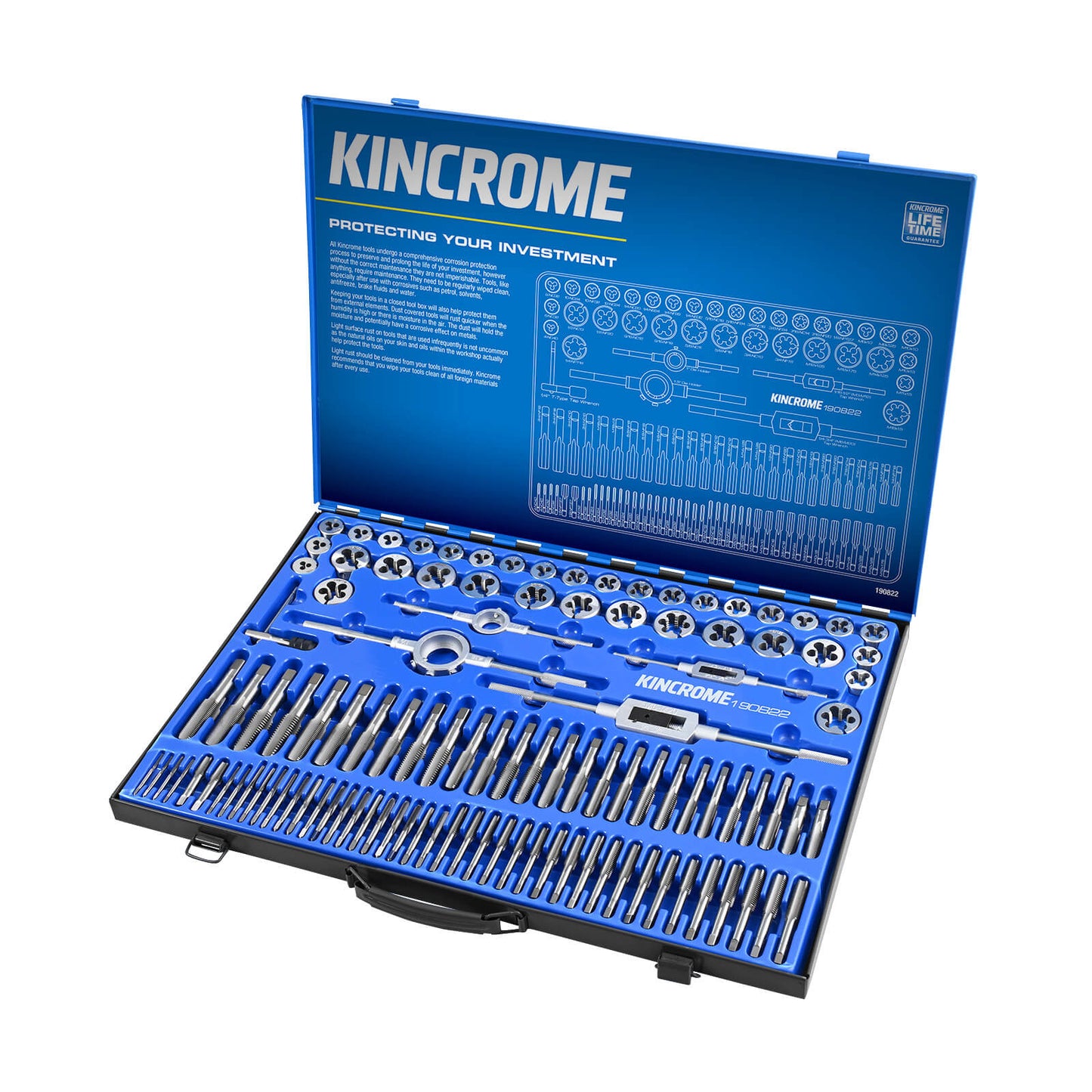 KINCROME TAP & DIE SET 110 PIECE