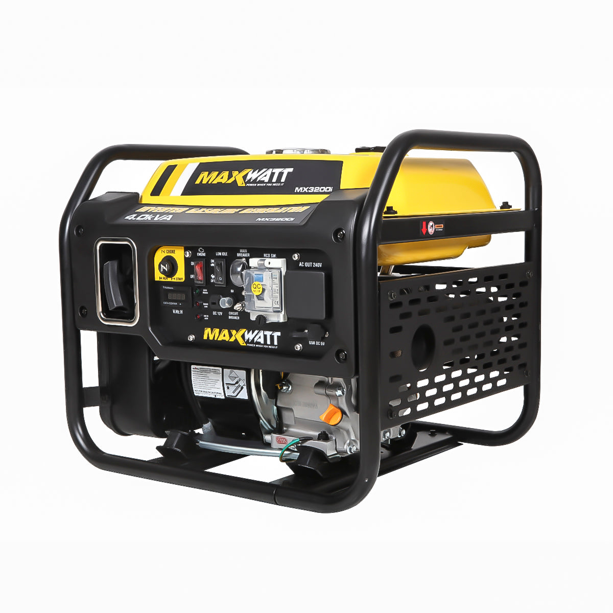 Maxwatt 3200w Petrol Inverter Generator