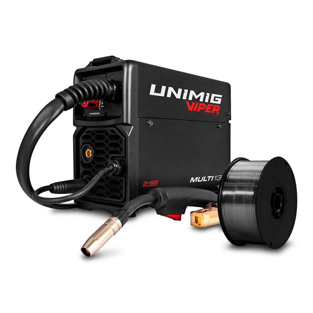 UNIMIG VIPER 135 MULTI 3-IN-1 MIG TIG STICK WELDER + WELDING TORCH, MMA U11005K