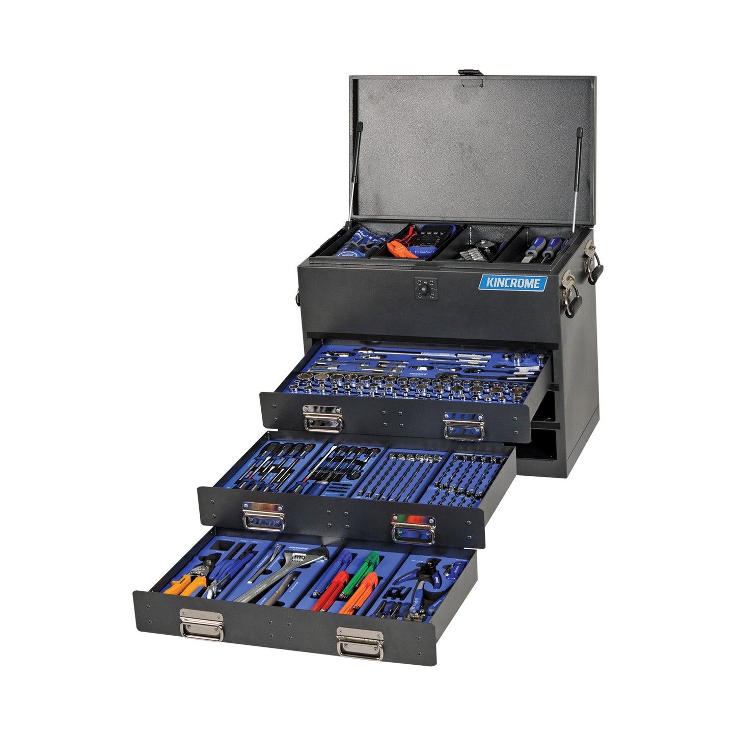 KINCROME Truck Box Tool Kit 280 Piece 3 Drawer (28") BLACK