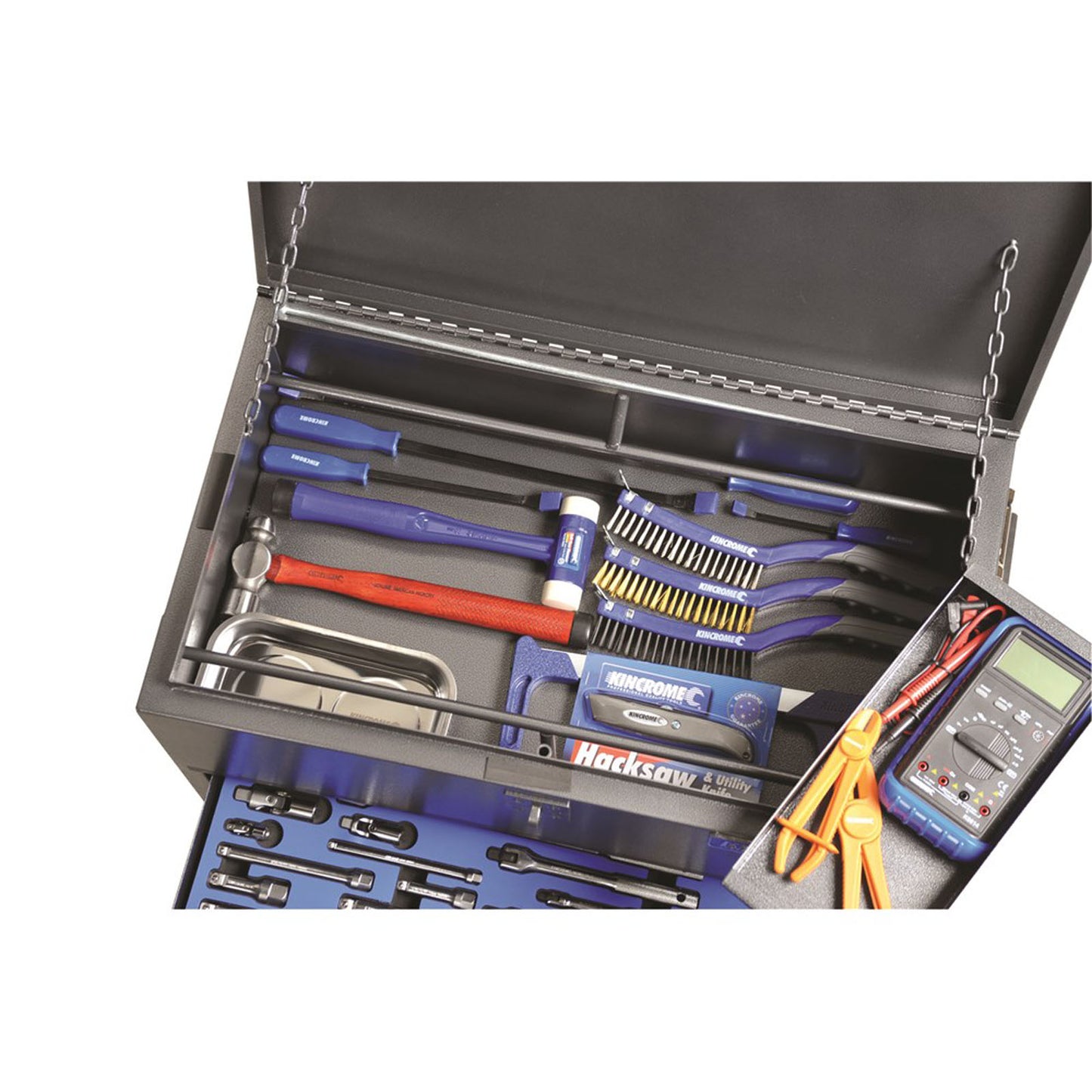 KINCROME Truck Box Tool Kit 280 Piece 3 Drawer (28") BLACK
