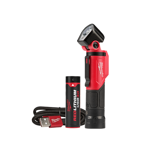 MILWAUKEE 4V 3.0AH REDLITHIUM USB PIVOTING WORK LIGHT KIT - L4PWL-301