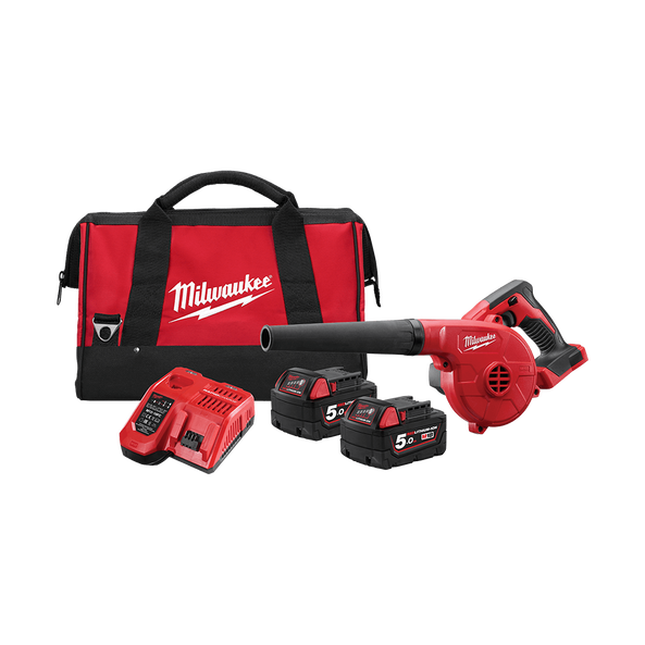 MILWAUKEE M18 BLOWER KIT WITH 2X 5.0AH BATTERIES - M18BBL-502B
