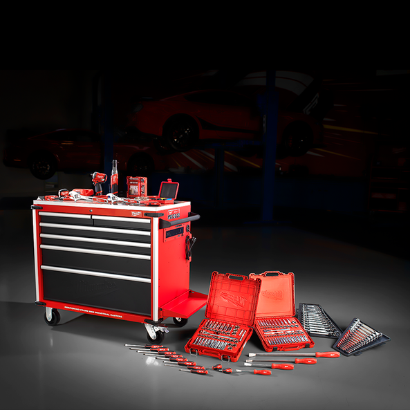 218 Pce Automotive Milwaukee Roll Cab Starter Tool Kit A1