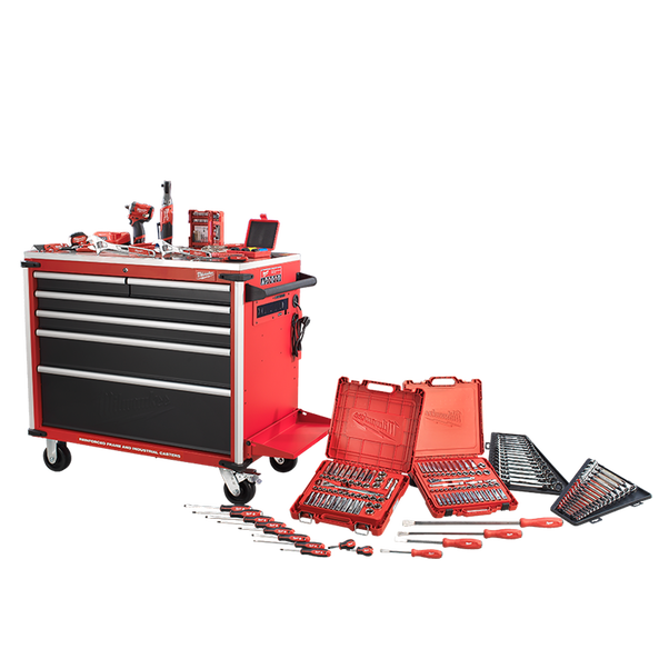 218 Pce Automotive Milwaukee Roll Cab Starter Tool Kit A1
