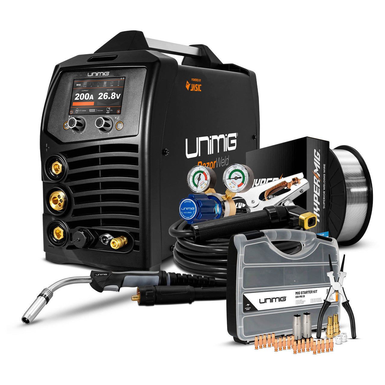 UNIMIG PK11089 VIPER 165 MULTI 3-IN-1 MIG/TIG/STICK WELDER KIT