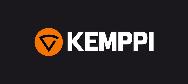 This is an image of the Kemppi logo in orange and white on black background, Kennedys Welding Supplies in Derwent Park TAS