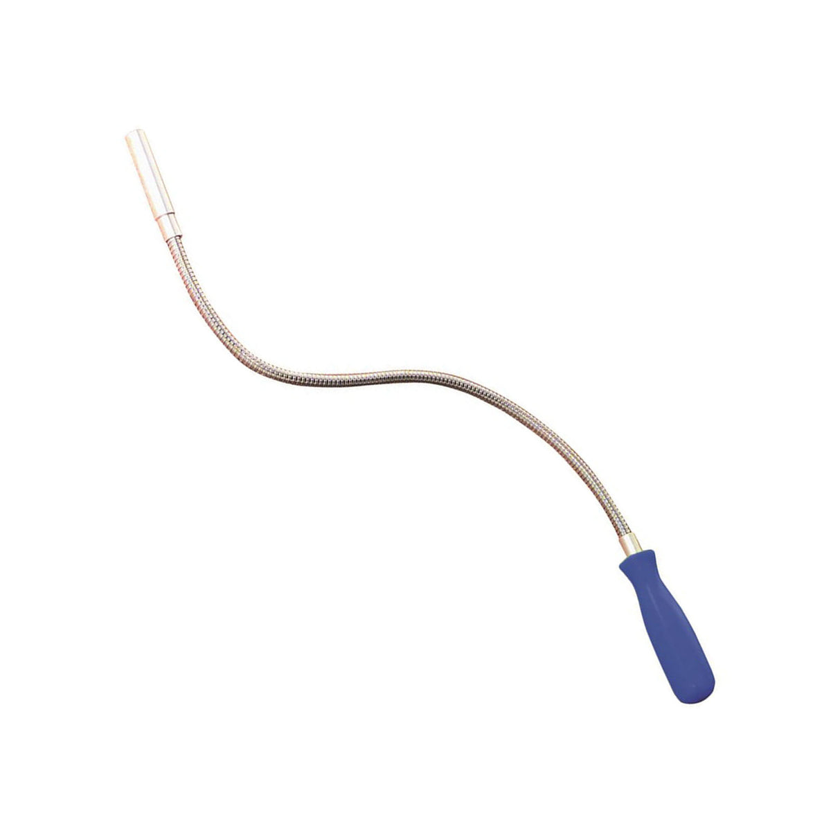 This is an image of a flexible magnetic pick-up tool with blue handle at Kennedys Welding Supplies in Derwent Park TAS