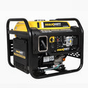 This is an image of a yellow and black MaxWatt inverter gasoline generator 4.0KVA, featured by Kennedys Welding Supplies in Derwent Park TAS, offering tool shop and welding specialist services.