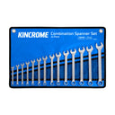 This is an image of a Kincrome 14 Piece Combination Spanner Set on blue pouch by Kennedys Welding Supplies, Derwent Park TAS, Tool Shop