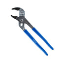 This is an image of a 250mm Kincrome adjustable water pump plier with blue handles from Kennedys Welding Supplies, Derwent Park TAS tool shop and welding specialists
