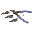 This is an image of Kincrome snap ring pliers with interchangeable tips, offered by Kennedys Welding Supplies in Derwent Park TAS