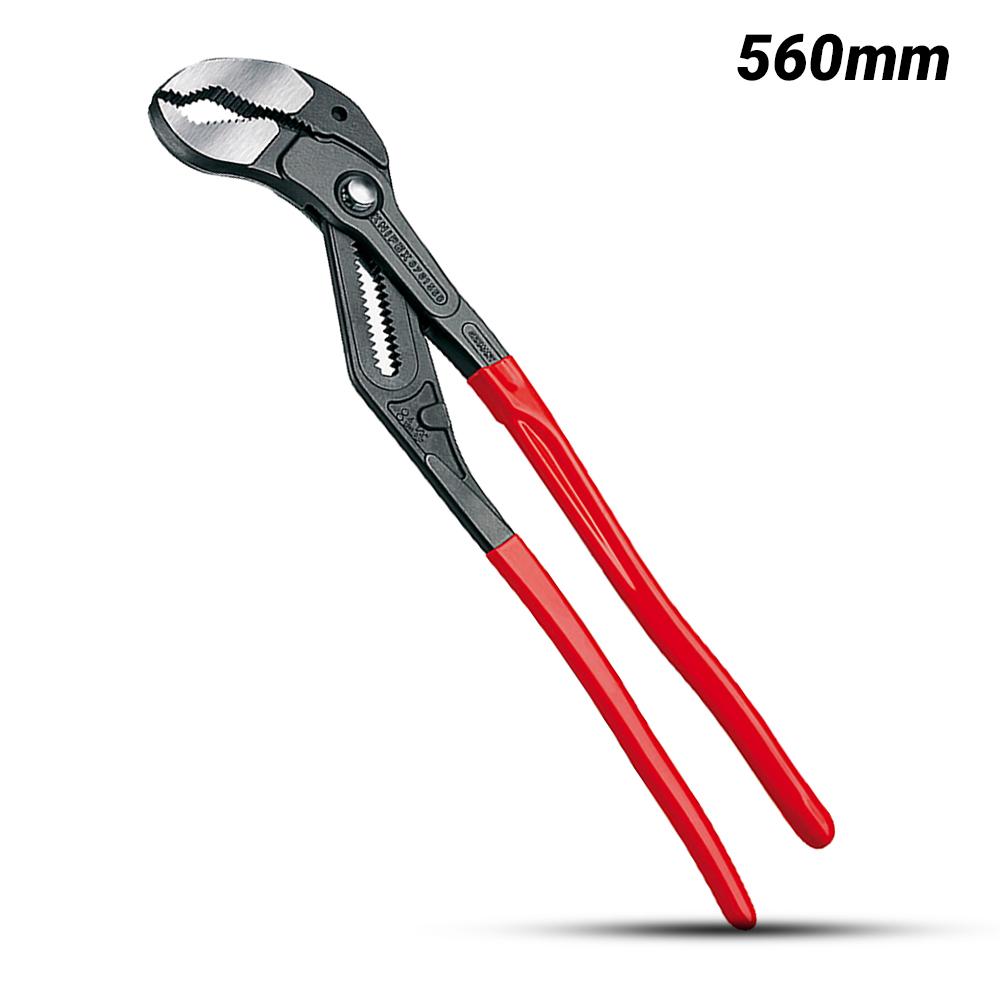 This is an image of a 560mm red-handled water pump plier tool from Kennedys Welding Supplies in Derwent Park TAS, welding specialists and tool shop