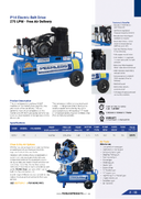 This is an image of Peerless P14 Electric Belt Drive air compressor, 275 LPM free air delivery, featured by Kennedys Welding Supplies tool shop in Derwent Park, TAS