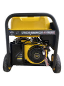 This is an image of a yellow Maxwatt petrol generator on wheels, offered by Kennedys Welding Supplies in Derwent Park, TAS, specializing in tool shop, laser cutting, and power tool repairs.