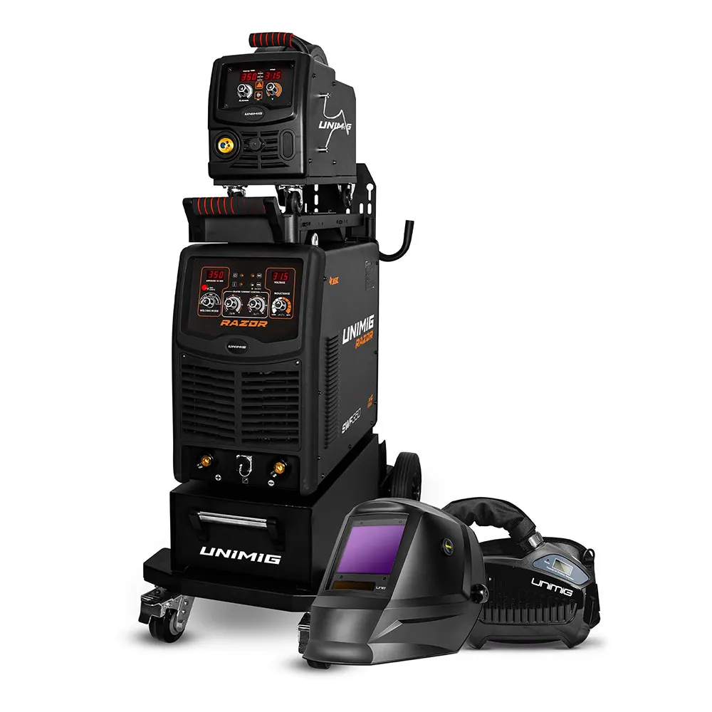 Razor 350 Swf Mig/tig/stick Welder Bundle Pk11076 Includes U21014k Papr