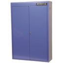 This is an image of a blue Killgrom metal storage cabinet by Kennedys Welding Supplies in Derwent Park TAS, tool shop and welding specialists