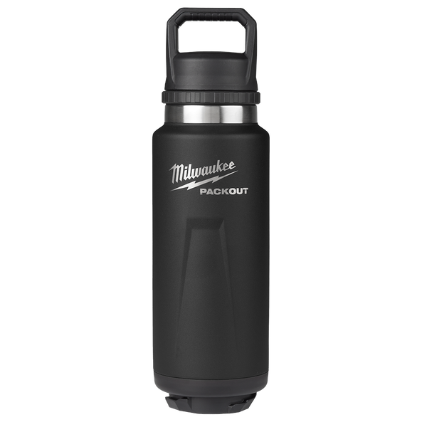 MILWAUKEE PACKOUT 1064ML MODULAR BOTTLE WITH CHUG LID - BLACK