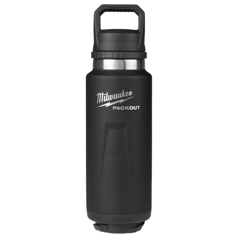 MILWAUKEE PACKOUT 1064ML MODULAR BOTTLE WITH CHUG LID - BLACK