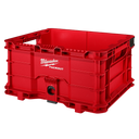 This is an image of a red Milwaukee Packout storage crate, featured by Kennedys Welding Supplies in Derwent Park TAS, offering tool shop and welding specialist services.