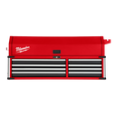 This is an image of a Milwaukee red tool chest with multiple drawers, featured by Kennedys Welding Supplies Tool Shop in Derwent Park, TAS