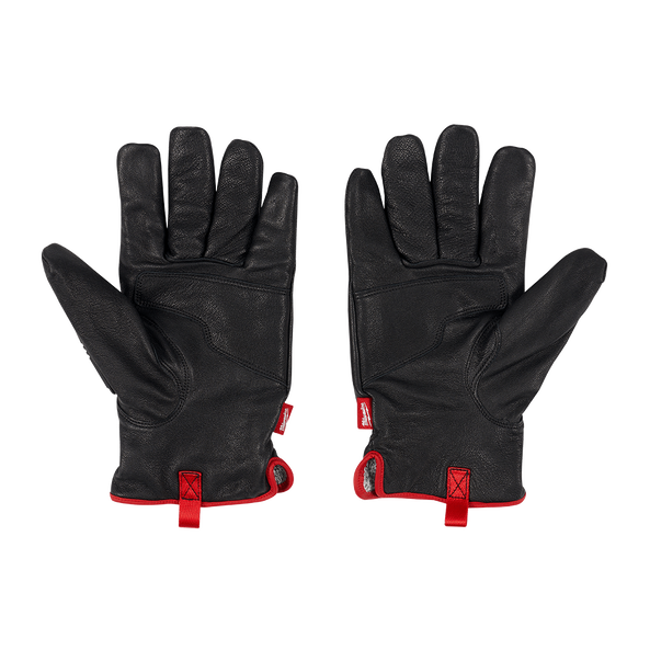 This is an image of black welding gloves with red trim, offered by Kennedys Welding Supplies in Derwent Park TAS, tool shop and welding specialists