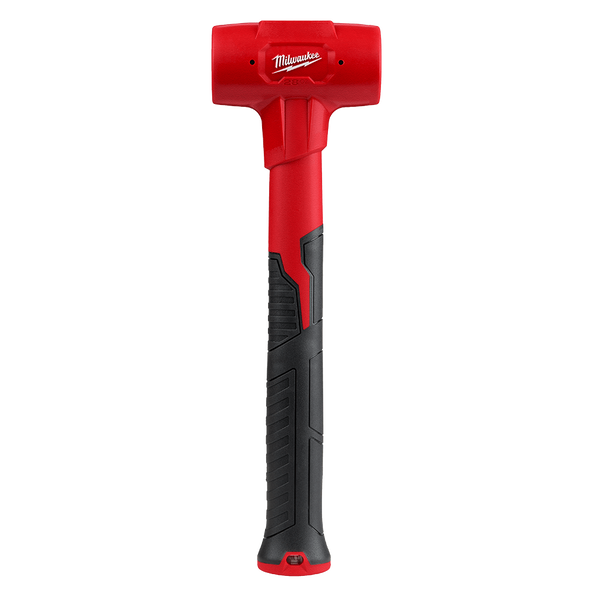 This is an image of a red Milwaukee rubber mallet tool available at Kennedys Welding Supplies in Derwent Park TAS, offering tool shop and welding specialist services.