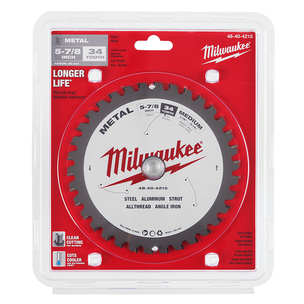 MILWAUKEE CIRC SAW METAL BLADE 34T 149MM - 48404215
