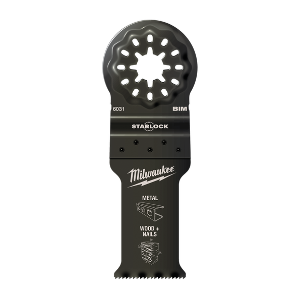 This is an image of a Milwaukee Starlock metal and wood nails saw blade featured by Kennedys Welding Supplies in Derwent Park TAS, offering tool shop and welding specialist services