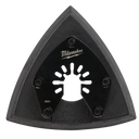This is an image of a Milwaukee triangular oscillating tool blade from Kennedys Welding Supplies in Derwent Park TAS offering tool shop, power tool repairs, laser cutting services