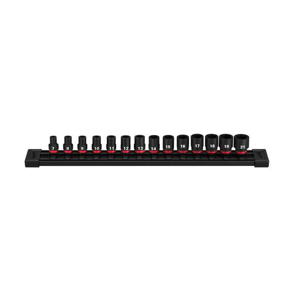 MILWAUKEE 3/8DR 14PCE METRIC IMPACT SOCKETS