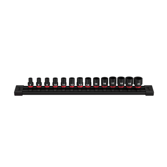 MILWAUKEE 3/8DR 14PCE METRIC IMPACT SOCKETS