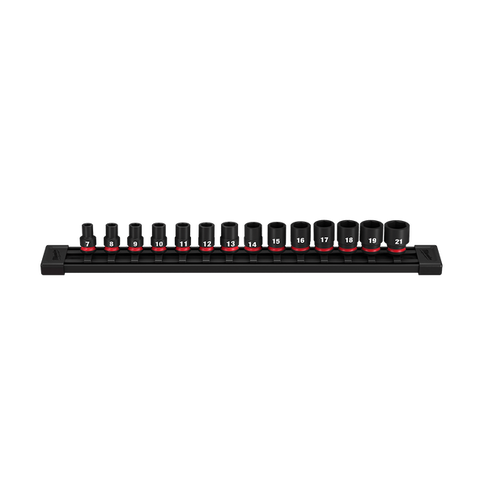 MILWAUKEE 3/8DR 14PCE METRIC IMPACT SOCKETS