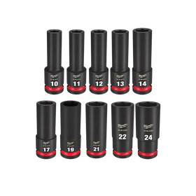 MILWAUKEE 1/2DR 14PCE DEEP IMPACT SOCKET
