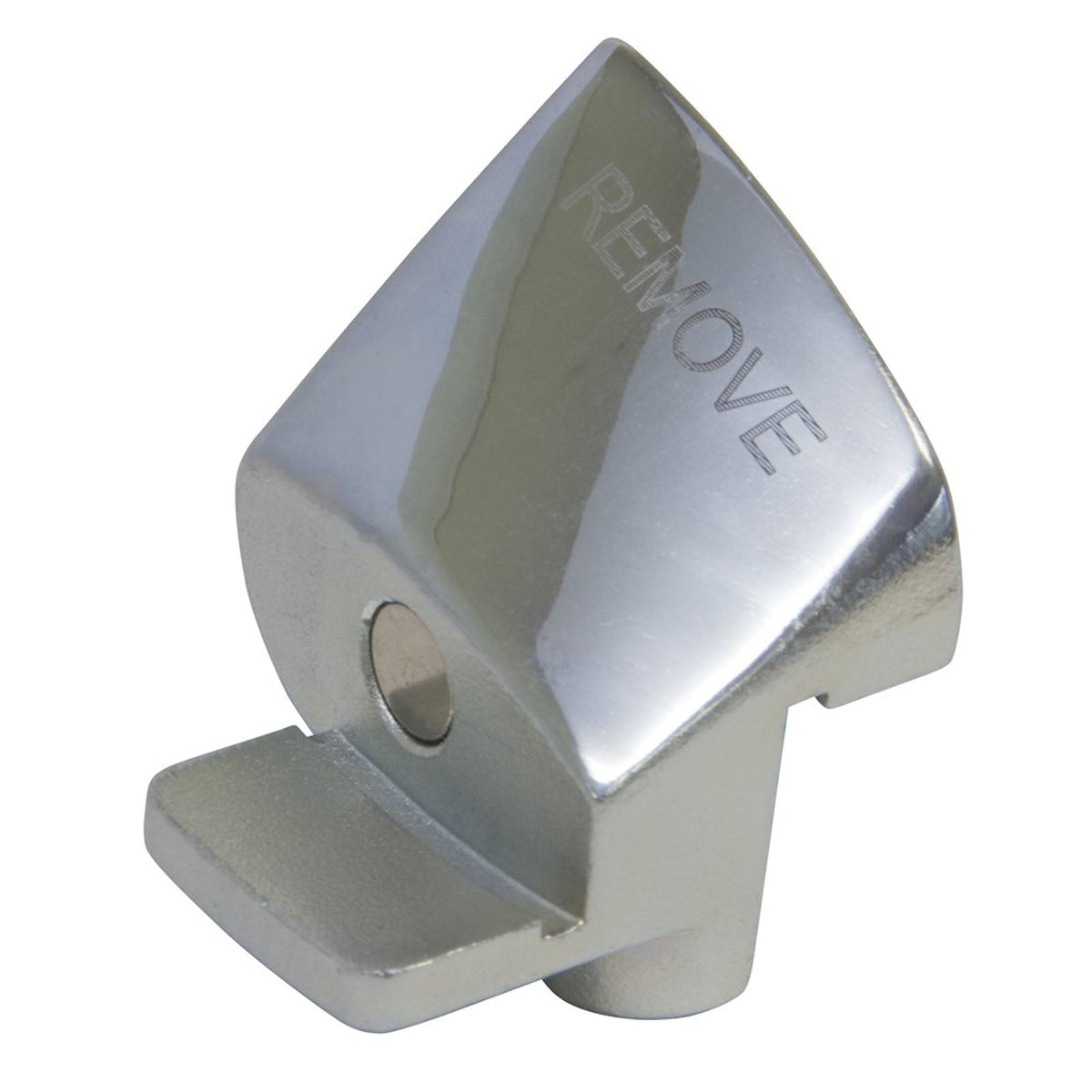 This is an image of a silver metal welding tool part engraved with REMOVE, offered by Kennedys Welding Supplies in Derwent Park TAS, Tool Shop and Welding Specialists