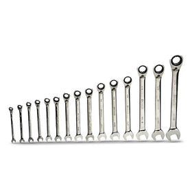 GEAR SPANNER SET 15 PIECE METRIC