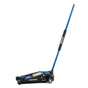 This is an image of a Kincrome 2800kg floor jack with blue handle, offered by Kennedys Welding Supplies in Derwent Park TAS, Tool Shop and Welding Specialists