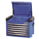 This is an image of a blue Kincrome contour tool chest with drawers, offered by Kennedys Welding Supplies in Derwent Park TAS.