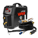 This is an image of Unimig Viper welding machine with cables and gas regulator, offered by Kennedys Welding Supplies in Derwent Park TAS