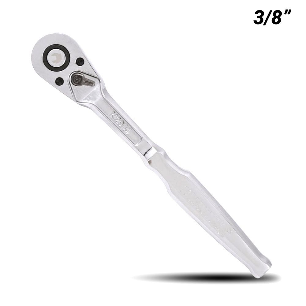 This is an image of a 3/8 inch ratchet wrench tool offered by Kennedys Welding Supplies, Derwent Park TAS tool shop and welding specialists.