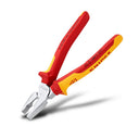 This is an image of Knipex insulated combination pliers with red and yellow handles from Kennedys Welding Supplies in Derwent Park TAS, tool shop and welding specialists