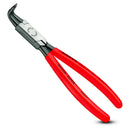This is an image of Knipex red-handled bent nose pliers from Kennedys Welding Supplies, Derwent Park TAS tool shop