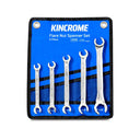 This is an image of Kincrome Flare Nut Spanner Set 5 piece in blue pouch at Kennedys Welding Supplies Derwent Park TAS