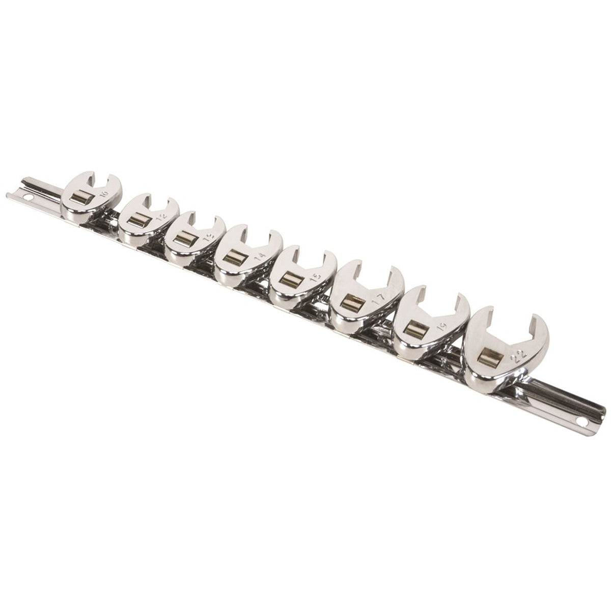 WRENCH SET CROW FOOT 8 PIECE METRIC 3/8 DVE