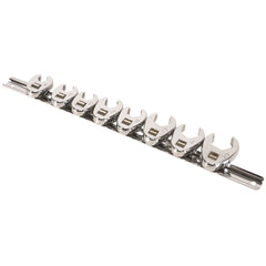 WRENCH SET CROW FOOT 8 PIECE METRIC 3/8 DVE