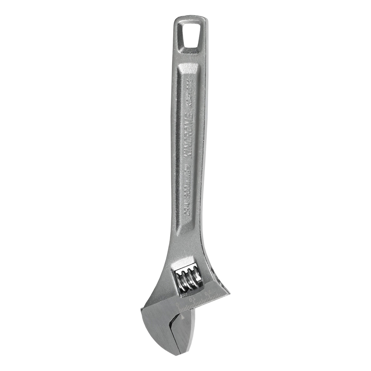 This is an image of a silver Kincrome adjustable spanner tool offered by Kennedys Welding Supplies in Derwent Park TAS