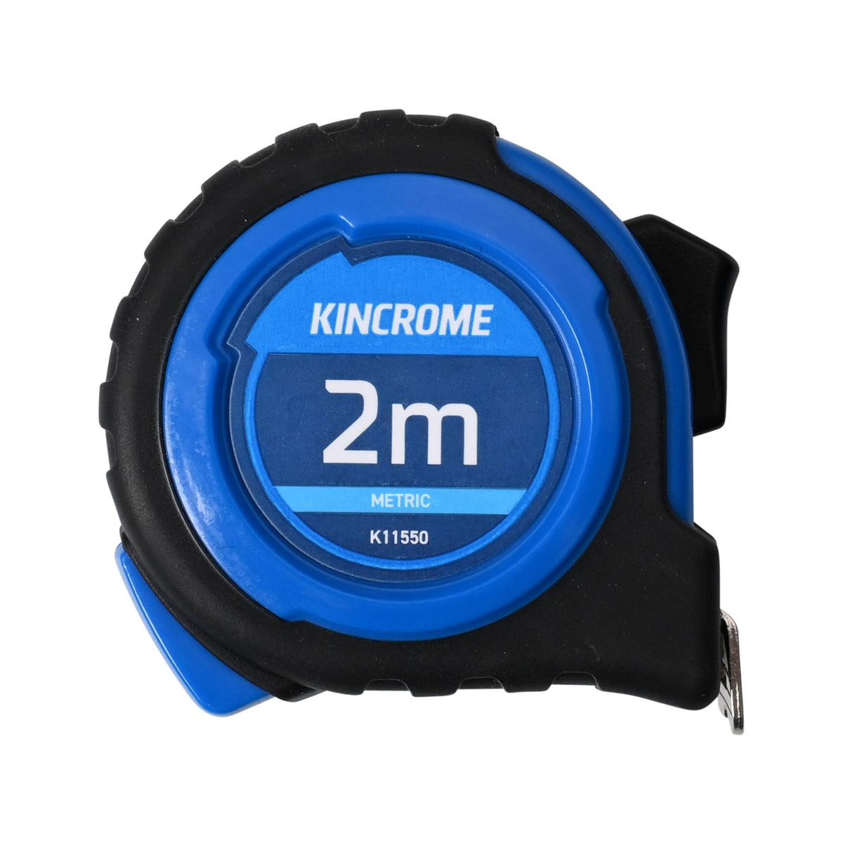 This is an image of a Kincrome 2m metric tape measure by Kennedys Welding Supplies in Derwent Park, TAS, tool shop and welding specialists.