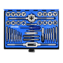 This is an image of a Kincrome tap and die set in blue case, offered by Kennedys Welding Supplies in Derwent Park TAS, Tool Shop and Welding Specialists