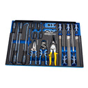 This is an image of a Kincrome Evolution mini hook and pick tool set with blue and black handles, available at Kennedys Welding Supplies in Derwent Park, TAS