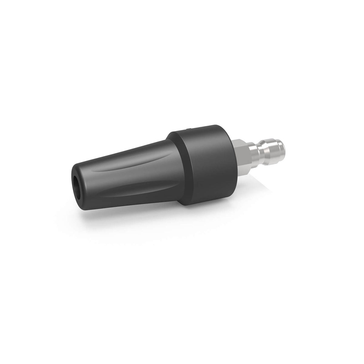 This is an image of a black welding torch nozzle adapter at Kennedys Welding Supplies in Derwent Park TAS, specialists in tool shop and welding services